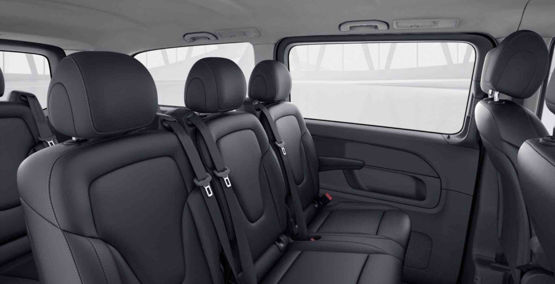Luxury Chauffeur Car Service Milan – V Class Minivan Interior